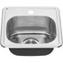 American Standard 22SB6151511S075 Single Bowl Stainless Steel Kitchen Sink: Stainless Steel