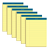 TOPS BUSINESS FORMS TOPS 63376  Double Docket Writing Pads, 8 1/2in x 11 3/4in, Narrow Ruled, 100 Sheets, Canary, Pack Of 6 Pads