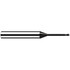 Fraisa B6038220 Corner Radius End Mill: 4 mm Dia, 4.00 mm LOC, 30 deg Helix, C Coated, Corner Radius End, Centercutting Series MicrotoroXG