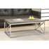 MONARCH PRODUCTS Monarch Specialties I 3258  Hollow-Core Coffee Table, Rectangle, Dark Taupe/Chrome