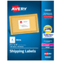 AVERY PRODUCTS CORPORATION 95940 Avery Shipping Labels With Sure Feed Technology, 95940, Rectangle, 3-1/3in x 4in, White, Pack Of 1,500 Labels
