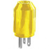 Bryant Electric 5364BY Straight Blade Plug: Industrial, 5-20P, 125VAC, Yellow