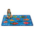 CARPETS FOR KIDS ETC. INC. 48.27 Carpets for Kids KID$Value Rugs Something Fishy Activity Rug, 4ft x 6ft , Blue