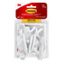 3M CO 17001-MPES Command Medium Utility Hooks, 20 Hooks, 24 White Adhesive Strips, Damage Free Hanging Picture Hangers, No Tools Wall Hanging Strips For Living Spaces