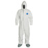 Dupont TY122SWH6X0025N Disposable Coveralls: Size 6X-Large, 1.2 oz, Film Laminate, Zipper Closure