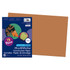 Create colorful crafts with this medium weight construction paper. The lightly textured sheets cut smoothly. Wrapped in convenient single color stacks in different sizes.  Medium weight construction paper is ideal for creative uses.  Smooth textured surface cuts easily and folds without cracking.  12in x 18in paper is brown and comes in a pack of 50.