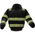GSS Safety 8513-MD Rain Jacket: Size Medium, Black, Polyester