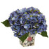 NEARLY NATURAL INC. 1373-BL Nearly Natural Hydrangea Silk 9inH Plastic Floral Arrangement With Planter, 9inH x 11inW x 11inD, Blue