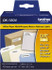 Brother DK1204 Label Maker Label: White, Paper, 2-7/64" OAL, 400 per Roll, 1 Roll