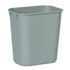 RUBBERMAID FG295500 GRAY  Durable Polyethylene Wastebasket, 3 1/4 Gallons (12.3L), Gray