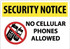 AccuformNMC Security & Admittance Sign: Rectangle, "Notice, NO CELLULAR PHONE ALLOWED" SN22RC