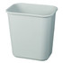 RUBBERMAID 295600GY  Durable Rectangular Plastic Wastebasket, 7 Gallons, 15inH x 14-1/4inW x 10-1/4inD, Gray