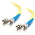 LASTAR INC. C2G 34654 -3m ST-ST 9/125 OS1 Duplex Singlemode PVC Fiber Optic Cable (LSZH) - Yellow - 3m ST-ST 9/125 Duplex Single Mode OS2 Fiber Cable - LSZH - Yellow - 10ft