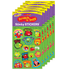 Add some fun to your classroom or home with these Trend Stinky Stickers. These stickers are fun to collect, or use for motivation for your kids.  Scratch N sniff fragrances, designs and shapes.  Acid-free and non-toxic.  Safe for use on photos.  Each pack includes 60 stickers in 15 designs. Sold as 6 packs for a total of 360 stickers.