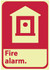 AccuformNMC GFGA2R Fire Sign: "Fire Alarm"