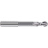 Fraisa 7554300 Ball End Mill: 6.00 mm Dia, 12.00 mm LOC, 2 Flute, Solid Carbide