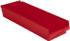 LEWISBins+ SB248-4SE RED Plastic Hopper Shelf Bin: Red
