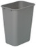 Continental 4114GY 41 Qt Rectangle Gray Trash Can