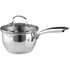 BERGNER US INC. BGUS10129STS Bergner Essentials Stainless-Steel Saucier Pot With Tempered Glass Lid, 1.5 Qt, Stainless Steel