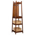 L. POWELL ACQUISITION CORP. ODP2902 Powell Jomar Rotating Coat Rack With Mirror, 72inH x 19-3/5inW x 19-3/5inD, Cherry