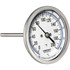 Ashcroft 759426061187 Bimetal Dial Thermometer: 0 to 200 ° F, 3" Dial Dia, 2-1/2" Stem Length