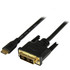 StarTech.com HDCDVIMM1M StarTech.com 1m (3.3 ft) Mini HDMI to DVI Cable, DVI-D to HDMI Cable (1920x1200p), HDMI Mini Male to DVI-D Male Display Cable Adapter