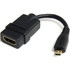 StarTech.com HDADFM5IN StarTech.com Micro HDMI to HDMI Adapter Dongle, 4K High Speed Micro HDMI to HDMI Converter, Micro HDMI Type-D Device to HDMI TV/Display