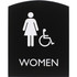 Lorell 02675 Lorell Arched Women's Handicap Restroom Sign