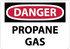 AccuformNMC Sign: Rectangle, "Danger - Propane Gas" D84EB
