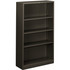 The HON Company HON HONS60ABCS HON Brigade Steel Bookcase | 4 Shelves | 34-1/2"W | Charcoal Finish