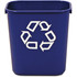 Rubbermaid Commercial Products Rubbermaid Commercial 295573BECT Rubbermaid Commercial 13 QT Standard Deskside Recycling Wastebaskets