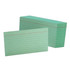 TOPS BRANDS Oxford 7321GRE  Color Index Cards, Ruled, 3in x 5in, Green, Pack Of 100