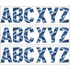 EDUCATORS RESOURCE Eureka EU-850005-3  7in Deco Letters, Shibori Tie-Dye, 129 Letters Per Pack, Set Of 3 Packs