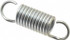 Gardner Spring 37057G Extension Spring: 3/8" OD, 17.5 lb Max Load, 1.7" Extended Length, 0.055" Wire Dia