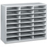 FELLOWES INC. 25041 Fellowes Literature Organizer, 24 Compartments, 23 7/16inH x 29 7/16inW x 11 7/8inD, Dove Gray