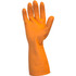 The Safety Zone Safety Zone GRFO-XL-1SF Safety Zone Orange Neoprene Latex Blend Flock Lined Latex Gloves