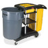 Rubbermaid Commercial Products Rubbermaid Commercial 9T7200BK Rubbermaid Commercial High Capacity Cleaning Cart