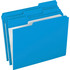 TOPS Products Pendaflex R152 1/3 BLU Pendaflex 1/3 Tab Cut Letter Recycled Top Tab File Folder