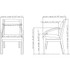 Lorell 20020 Lorell Sloping Arms Wood Frame Guest Chair