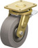 Blickle 714170 Swivel Top Plate Caster: Solid Rubber, 8" Wheel Dia, 3-9/64" Wheel Width, 1,870 lb Capacity, 10-1/32" OAH