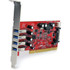 StarTech.com PCIUSB3S4 StarTech.com 4 Port PCI SuperSpeed USB 3.0 Adapter Card with SATA/SP4 Power - 5Gbps