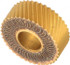 Dorian Tool 73310124724 Standard Knurl Wheel: 1/2" Dia, 90 ° Tooth Angle, 30 TPI, Diagonal, High Speed Steel