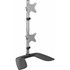StarTech.com ARMDUOVS StarTech.com Vertical Dual Monitor Stand, Free Standing Height Adjustable Stacked Monitor Stand up to 27" (17.6lb/8kg) VESA Mount Displays