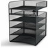 Safco Products Safco 3240BL Safco Onyx Horizontal Hanging Desktop Storage