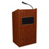 OKLAHOMA SOUND CORPORATION 6010-MO Oklahoma Sound The Aristocrat Sound Lectern With Sound, Medium Oak