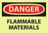 AccuformNMC Sign: Rectangle, "Danger - Flammable Materials" GD39PB