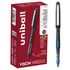Micro point rollerball pens feature a fine tip, helping you write letters, numbers and lines with great precision  Colored pens bring creativity and flair to a variety of projects, including artwork, sketching or journaling  uni Super Ink makes a strong bond with the paper, offering protection against water, fading and fraud  This liquid ink rollerball pen has Uni-Flow Free Ink System for fast-flowing ink that allows quick, smooth and efficient writing  Durable metal clip ensures that your favorite micro point pens are always at hand  Comes with micro-point, blue-ink pens in a 12-pack.  Features black barrels and blue ink.  ACMI Certified AP Nontoxic. For detailed information see www.acmiart.org.  Less harsh chemicals - made with fewer harsh chemicals, or safer chemicals than typical alternatives, helping  reduce your use of and exposure to substances that may be more harmful to your health and the environment.