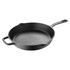 BERGNER US INC. Masterpro MPUS16301BLK  Bergner Iron Fry Pan With Helper Handle, 10in, Black