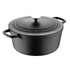 BERGNER US INC. MPUS16309BLK Masterpro Bergner Iron Covered Dutch Oven, 6-Quart, Black