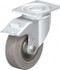 Blickle 542803 Swivel Top Plate Caster: Solid Rubber, 6-1/2" Wheel Dia, 1-31/32" Wheel Width, 990 lb Capacity, 7-61/64" OAH